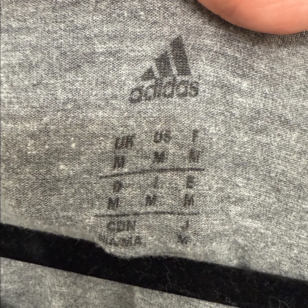 Adidas Gray San Antonio Spurs V-Neck Tee, medium - Image 2