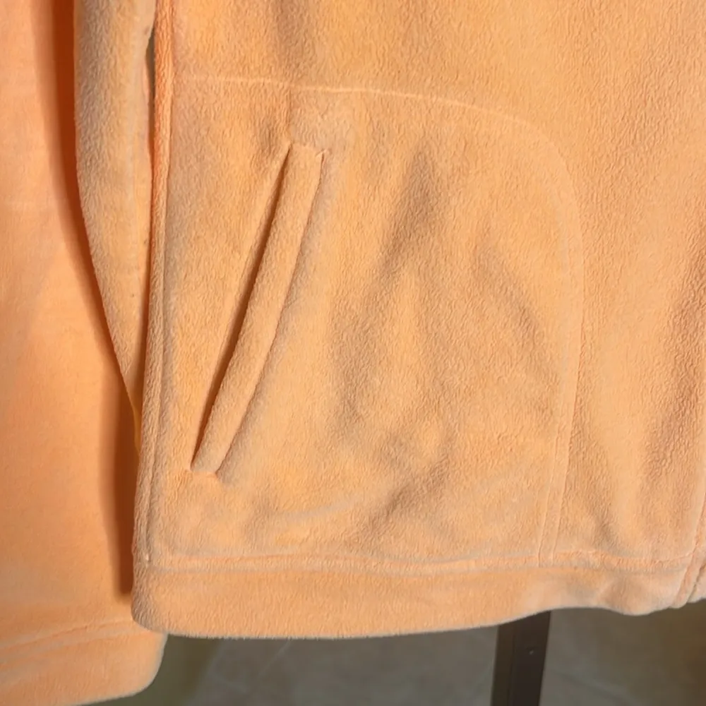 Lilly Pulitzer Fleece Orange Full Zip Up Fleece Jacket Size XS - Image 3