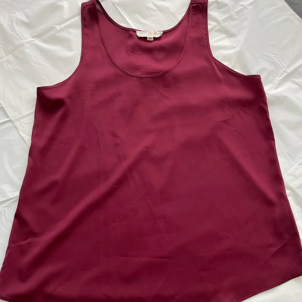 Pink Republic Tank Top Size XL Wine Color EUC - Image 6