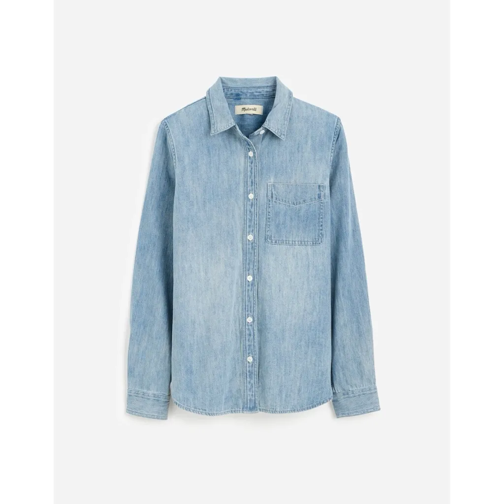 NWT MADEWELL Shrunken Denim Shirt in Kelleyville Wash - Image 6