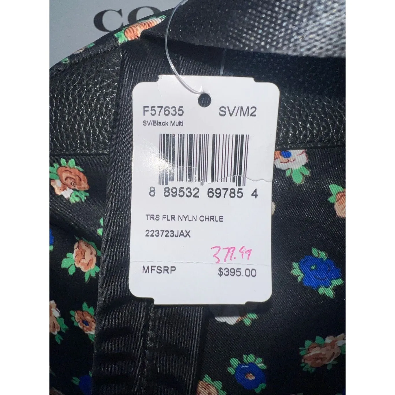 🔥🎁NWT! Coach Charlie Backpack in Tea Rose Floral Print Nylon F57635 Msrp:$395. - Image 13