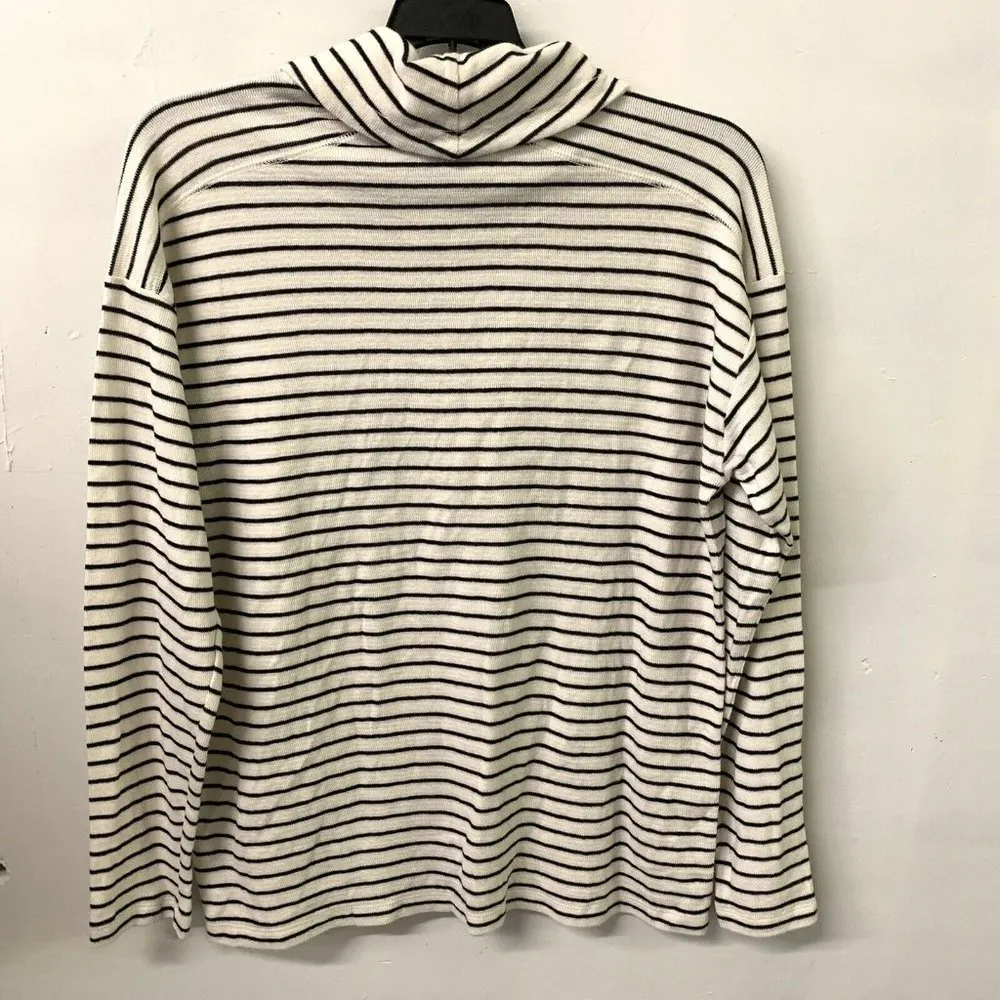 Chaps Ralph Lauren Multicolor Striped Cowl Neck Long Sleeve Blouse - Image 2