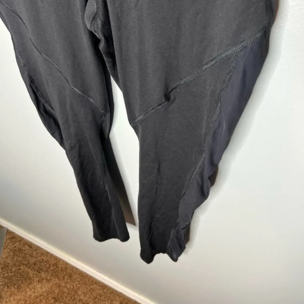 Glyder black cropped length leggings pull on athleisure stretchy size medium - Image 5