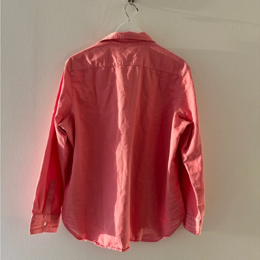 FRANK & EILEEN Eileen Relaxed Button Down Shirt in Grapefruit XL - Image 8