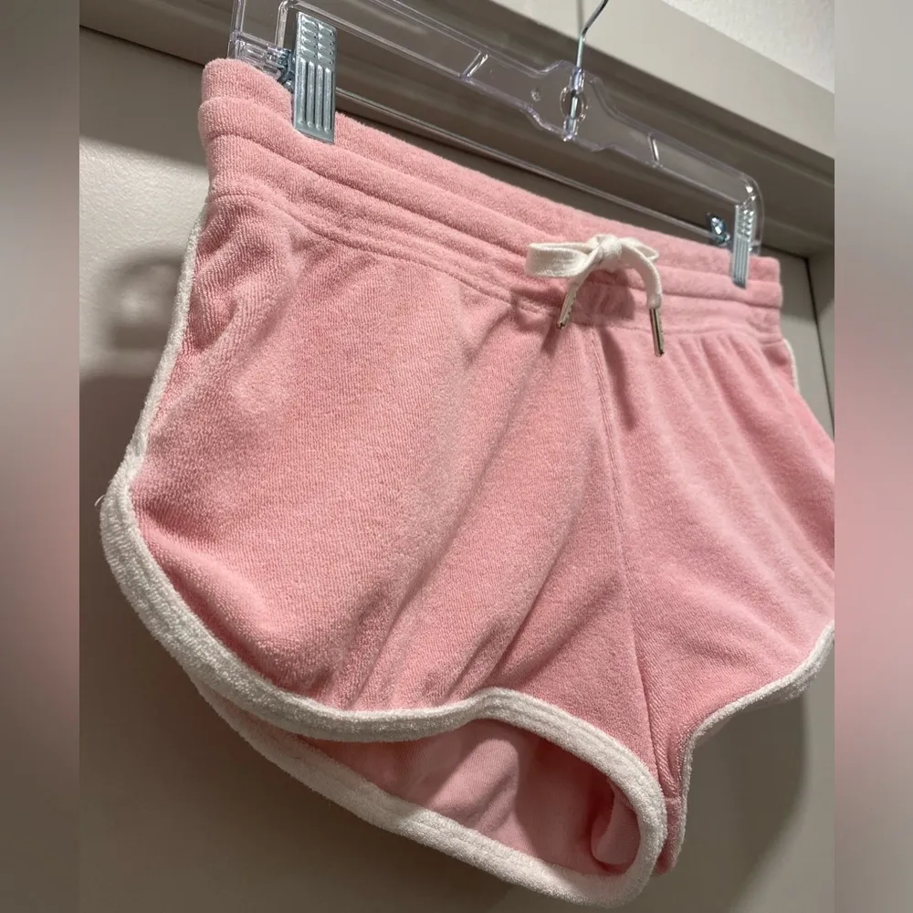 Divided Baby Pink Terry Cloth Retro Roller Disco Dolphin Mini Hot Shorts - S - Image 3