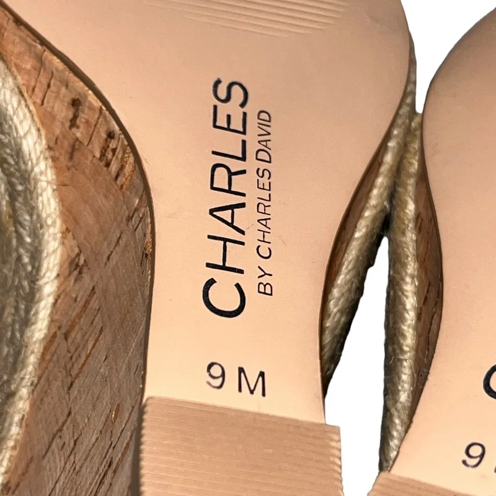 NEW Charles by Charles David White Wedge Espadrille Brit Sandals - Image 9