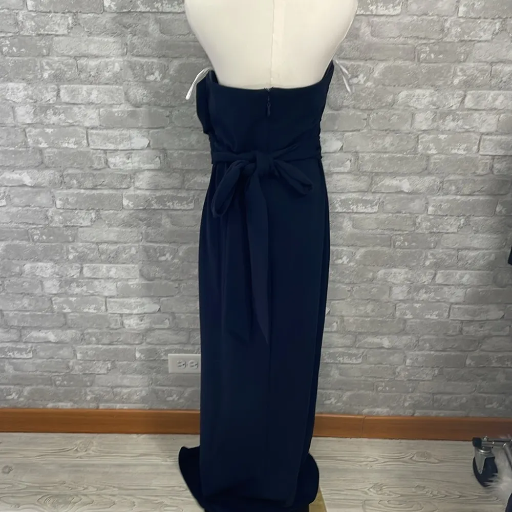Lulus Own the Night Navy Blue Strapless Maxi Dress Size XL - Image 9