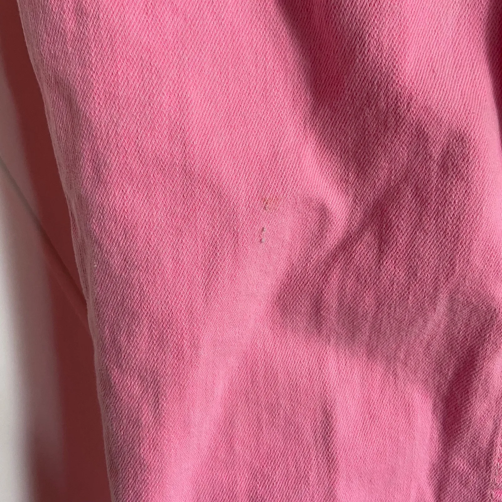 TopShop Womens Jeans‎ Size 28 W28 Moto Neon Pink Raw Hem Straight Leg Cropped - Image 9