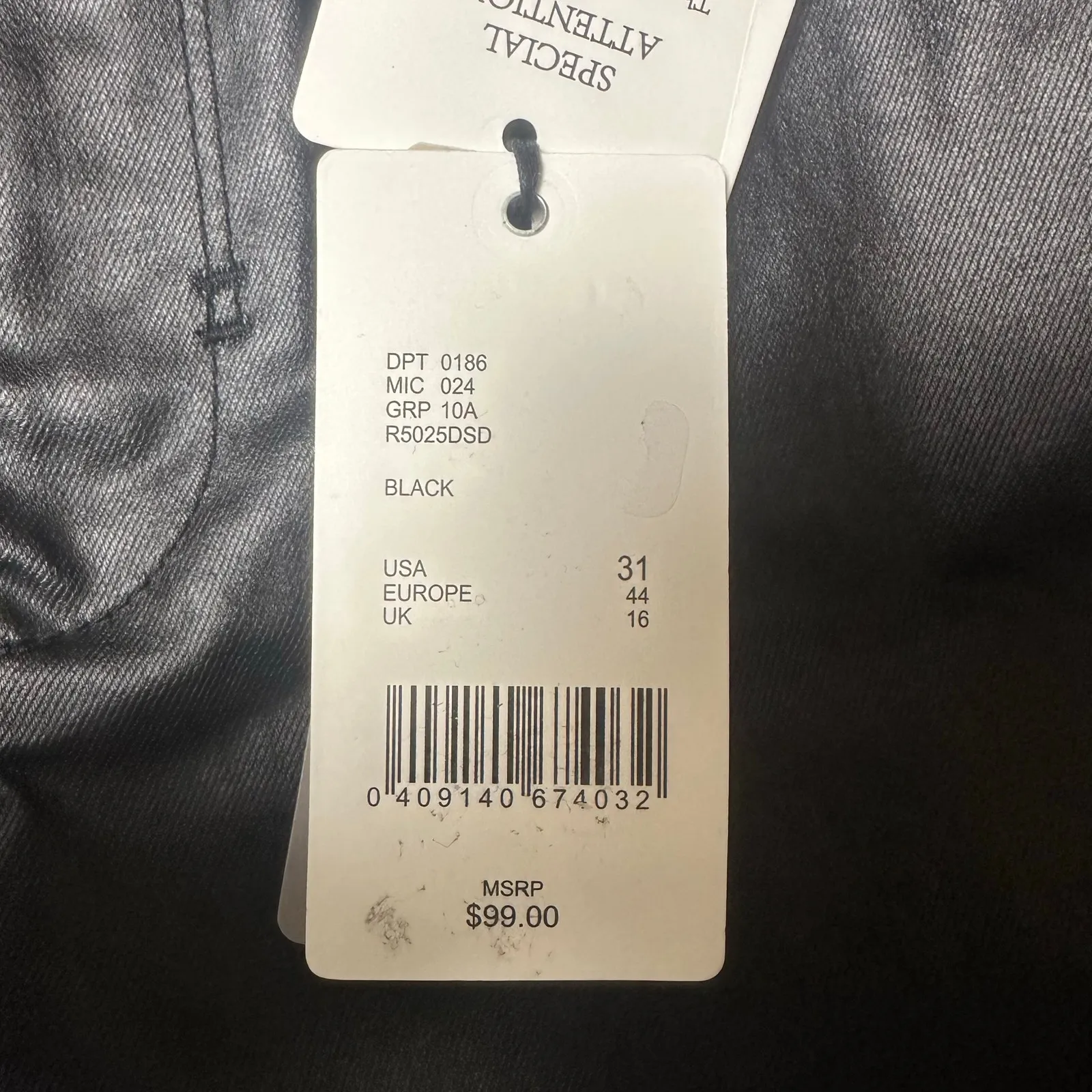 a loves a High Rise Ankle Skinny Jeans Black NEW - Image 6