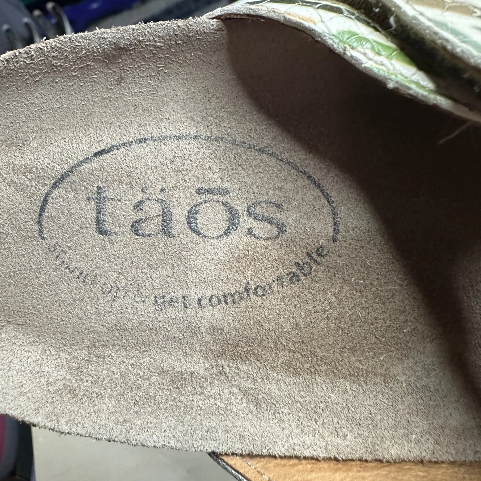 Taos Womens Lola Leather Cork Sandals Boho Summer Comfort 7.5 Vacation Resort White - Image 2