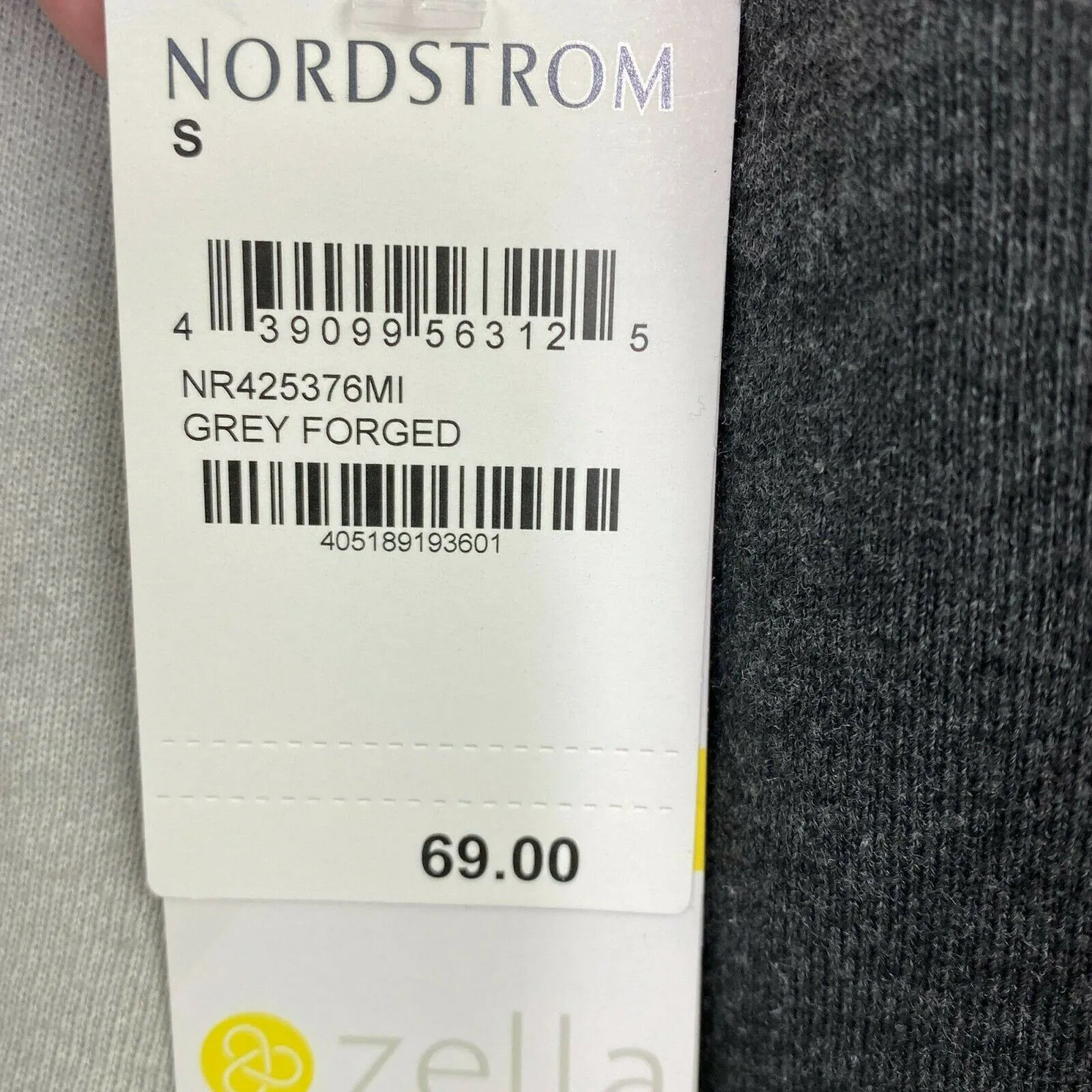 Zella Grey Forged Dip Dye Long Sleeve Crewneck Sweatshirt Women's Size M - Image 5