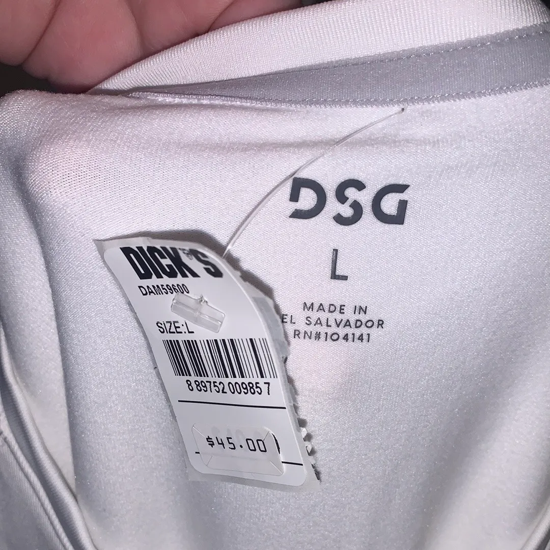 NWT DSG Womens L Compression Long Sleeve White Shirt Thermal Gym - Image 6
