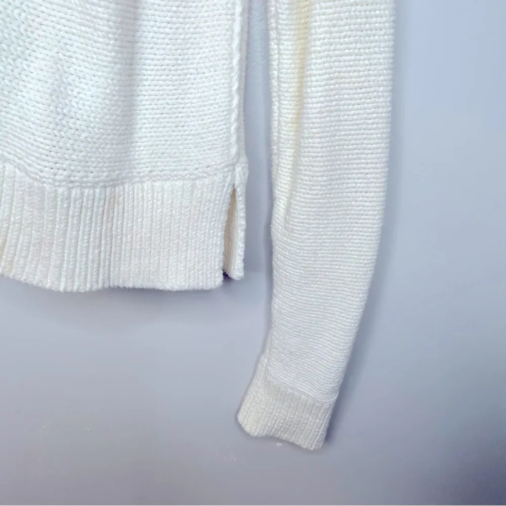 Vineyard Vines Off White Zip Front Cardigan Size M - Image 5