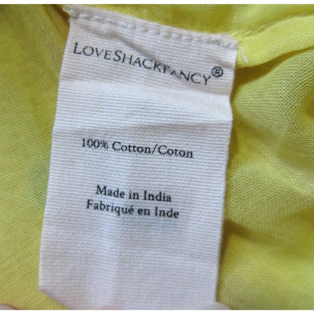 NWT LoveShackFancy Phyllis Mini in Sunbath Yellow Floral Tiered Cotton Dress S - Image 11