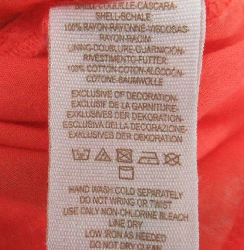 Love Birds Orange Boho Mini Dress Women’s Size XS - Image 12