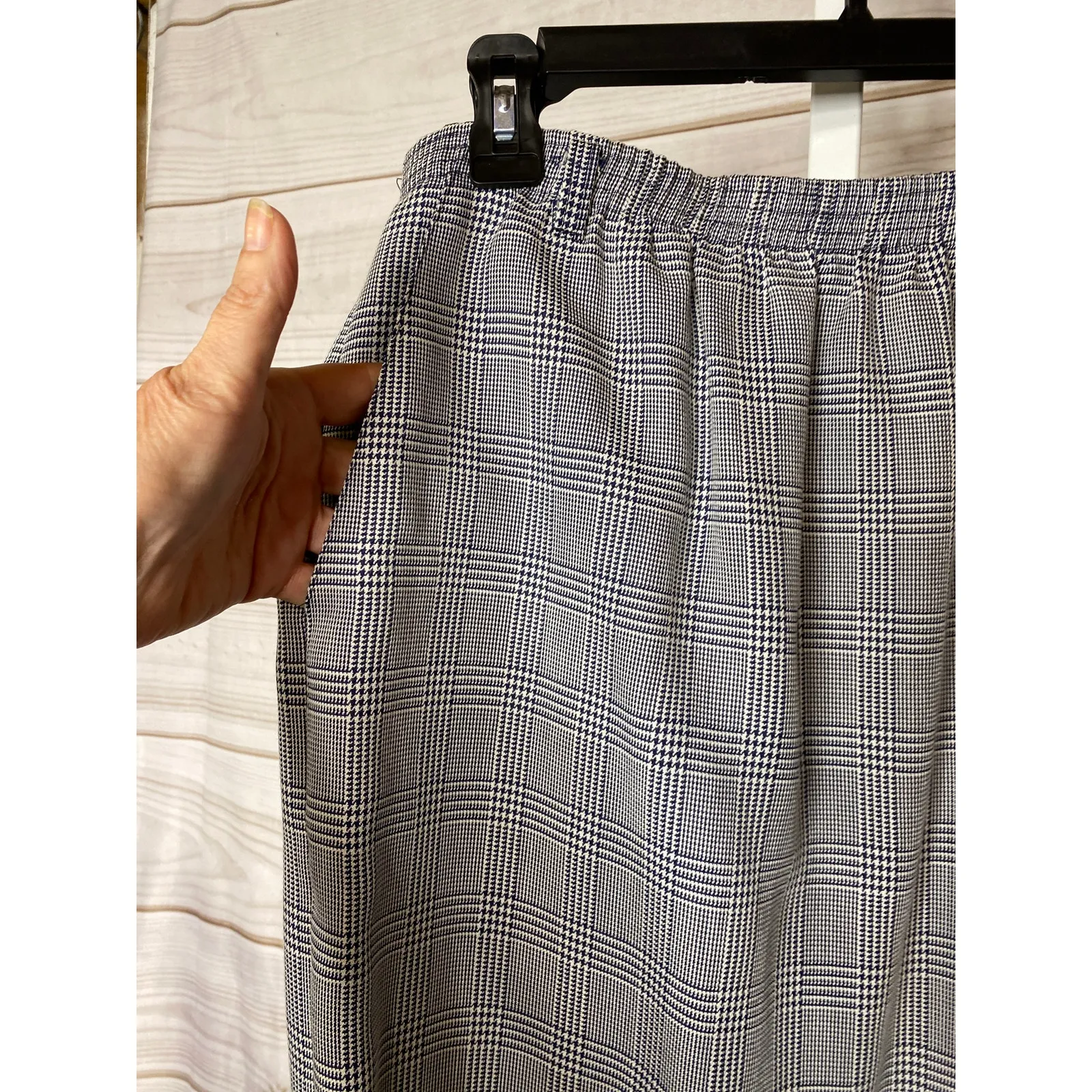 Brand New Alfred Dunner Women's Size 12 Blue White A Line Slit Skirt - Image 2