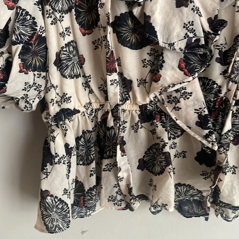 Ulla Johnson Nadya Gardenia-print Peplum Blouse - Image 10