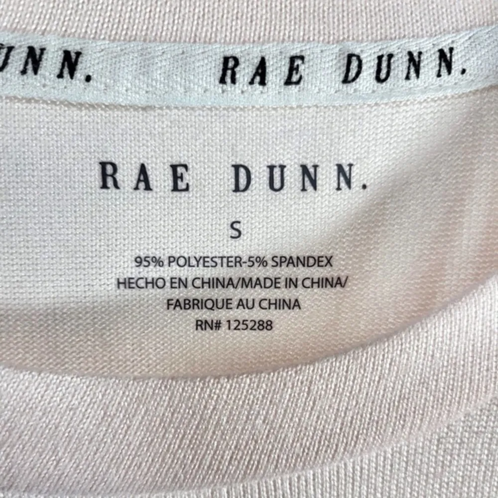 Rae Dunn Coffee Please Crew Neck Pullover Sweater in Soft Pink - Image 86