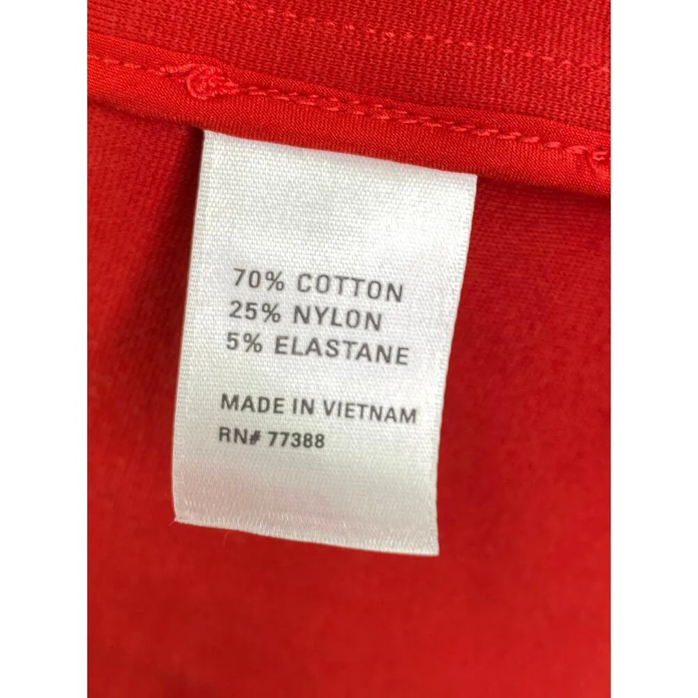 Madewell Red High Neck Sleeveless Fit & Flare Mini Dress Women's Size 0 - Image 6