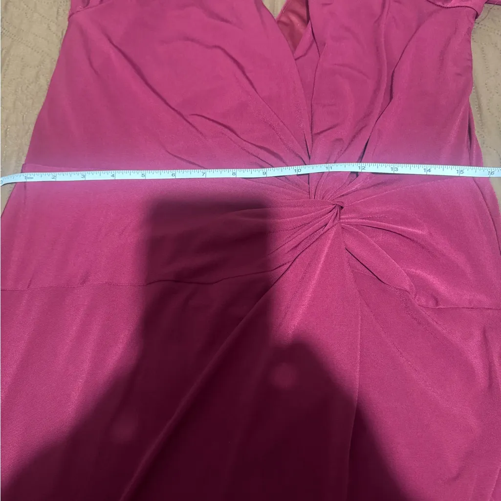 Guess Deep Red Long Sleeve Dress - Image 6