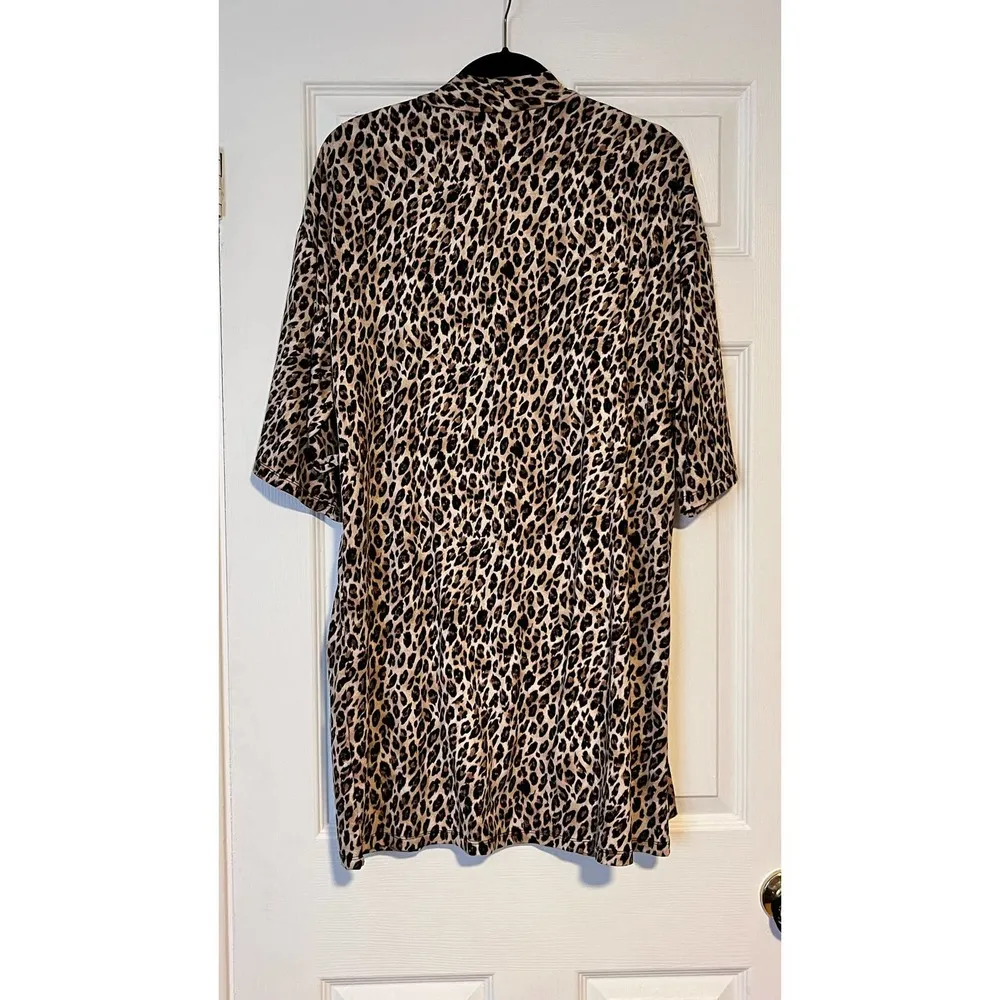 Apt 9 Intimates Leopard Print Robe - Size M - Image 4