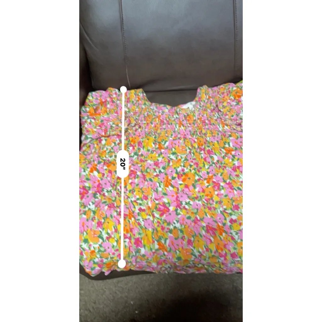 Women's Terra & Sky Floral Blouse Size 2X Pink Yellow - Image 6