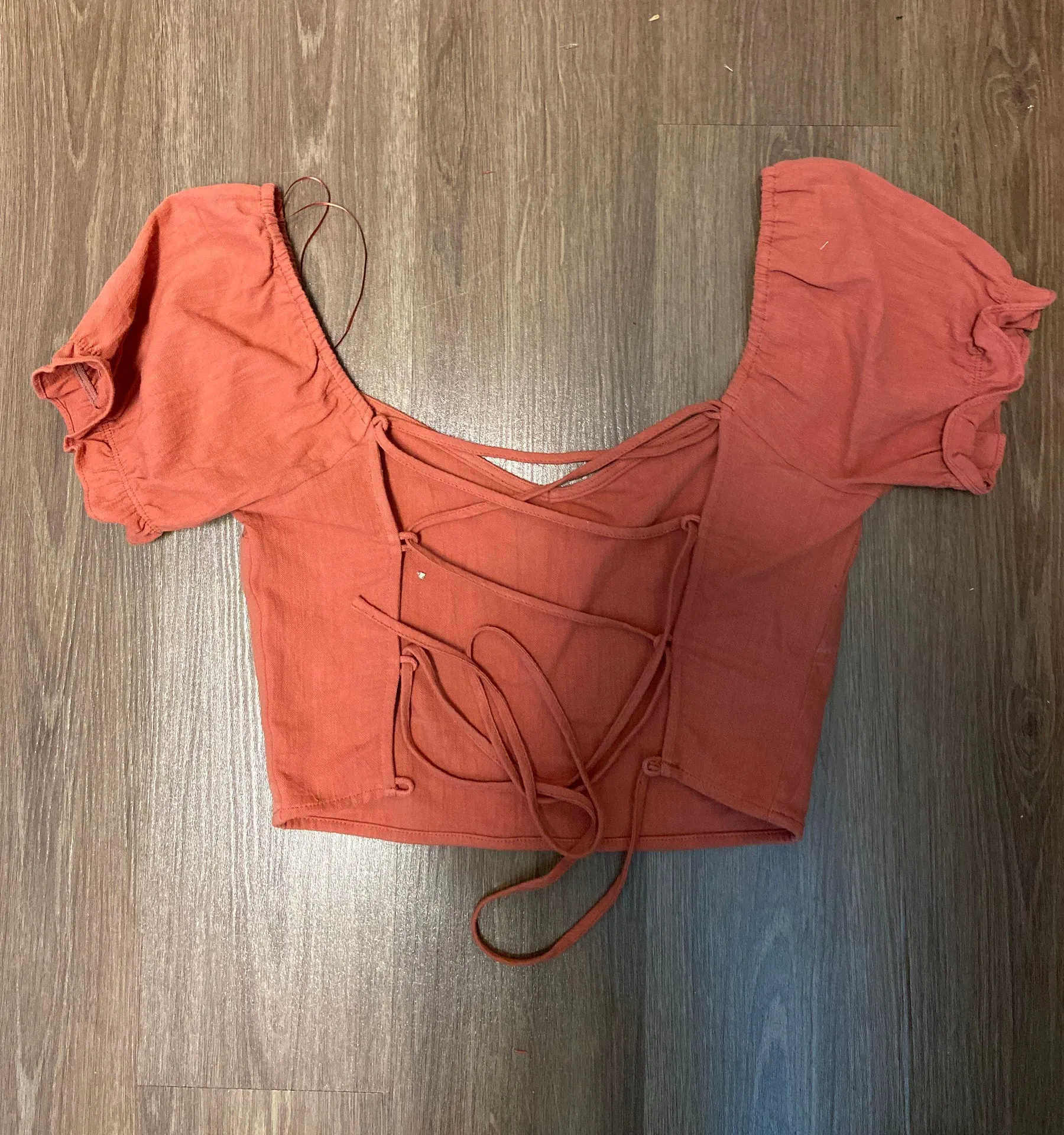 Pac Sun Cropped Tie Top - Image 2