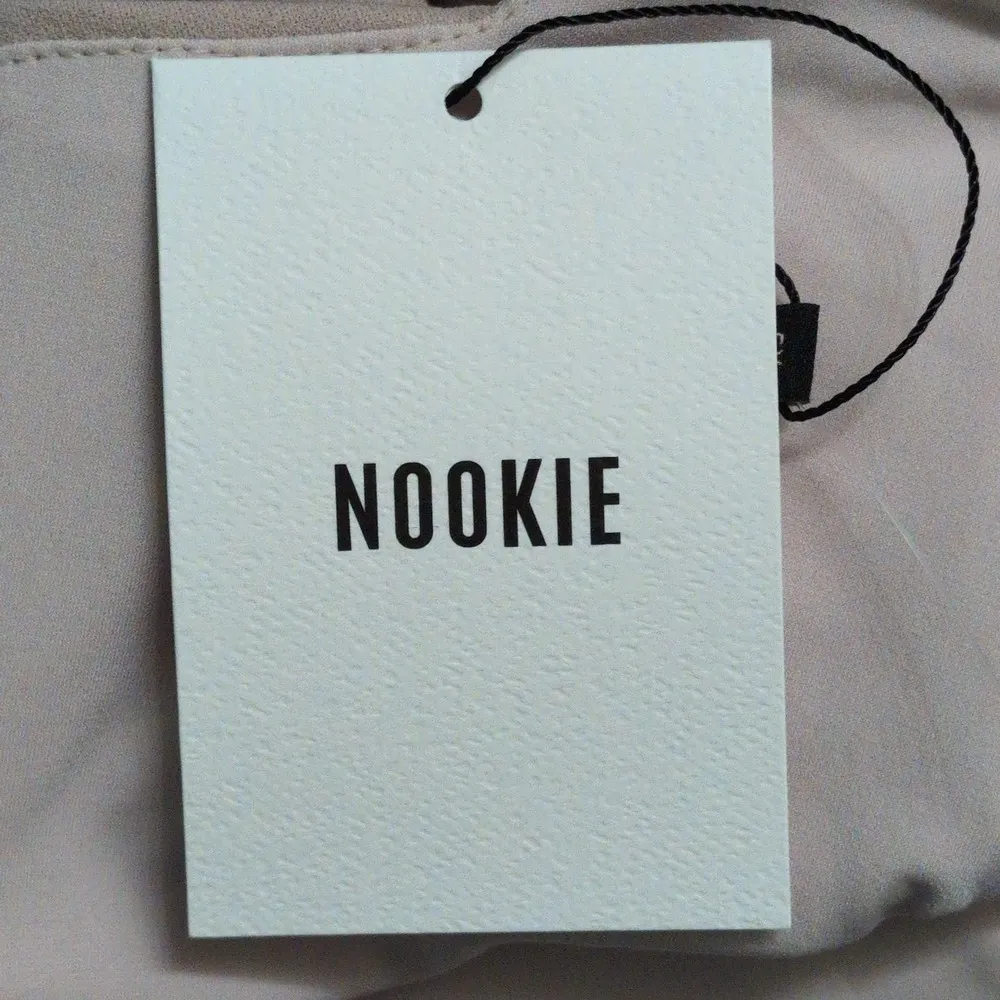 Nookie Rendevous Midi Dress Nude Square Neck Vented Sleeveless XS - Image 11