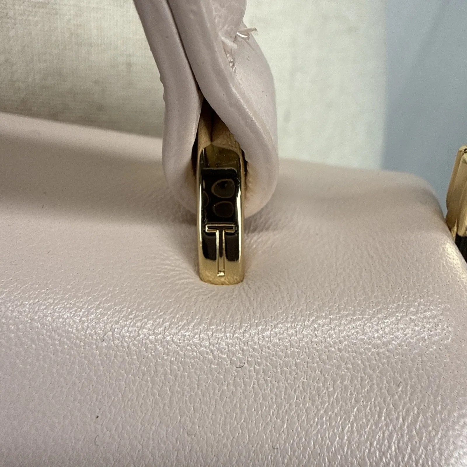 Ted Baker London Poppy Top Handle Satchel Bag Purse Crossbody Strap Pink Leather - Image 10