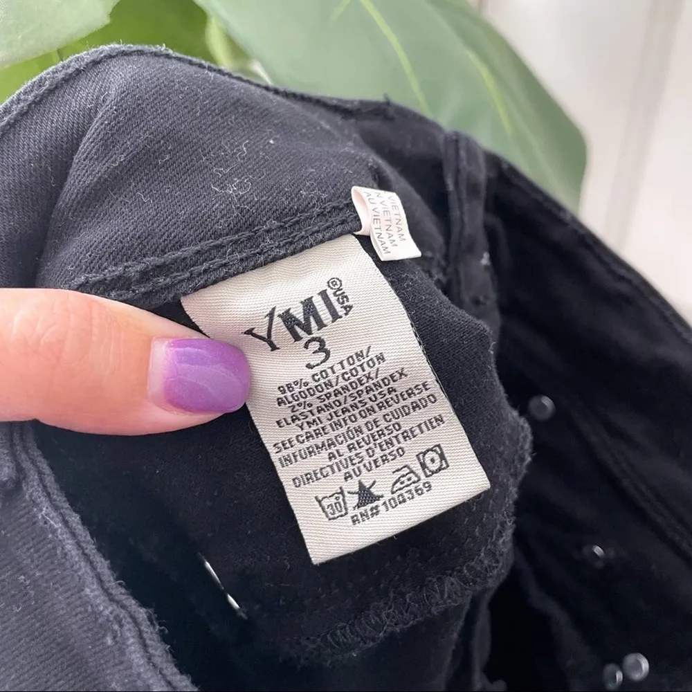 YMI High Waist Distressed Black Skinny Pants Wanna Get A Butt 3 - Image 11