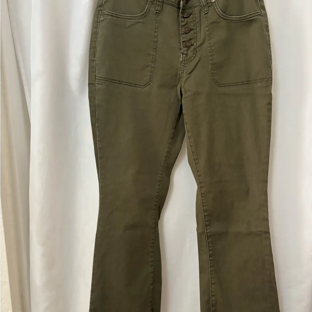 FRYE AND CO. Brown Leather Patch on Olive Fabric bundle 3 jeans 👖 Orange Size 10 - Image 3