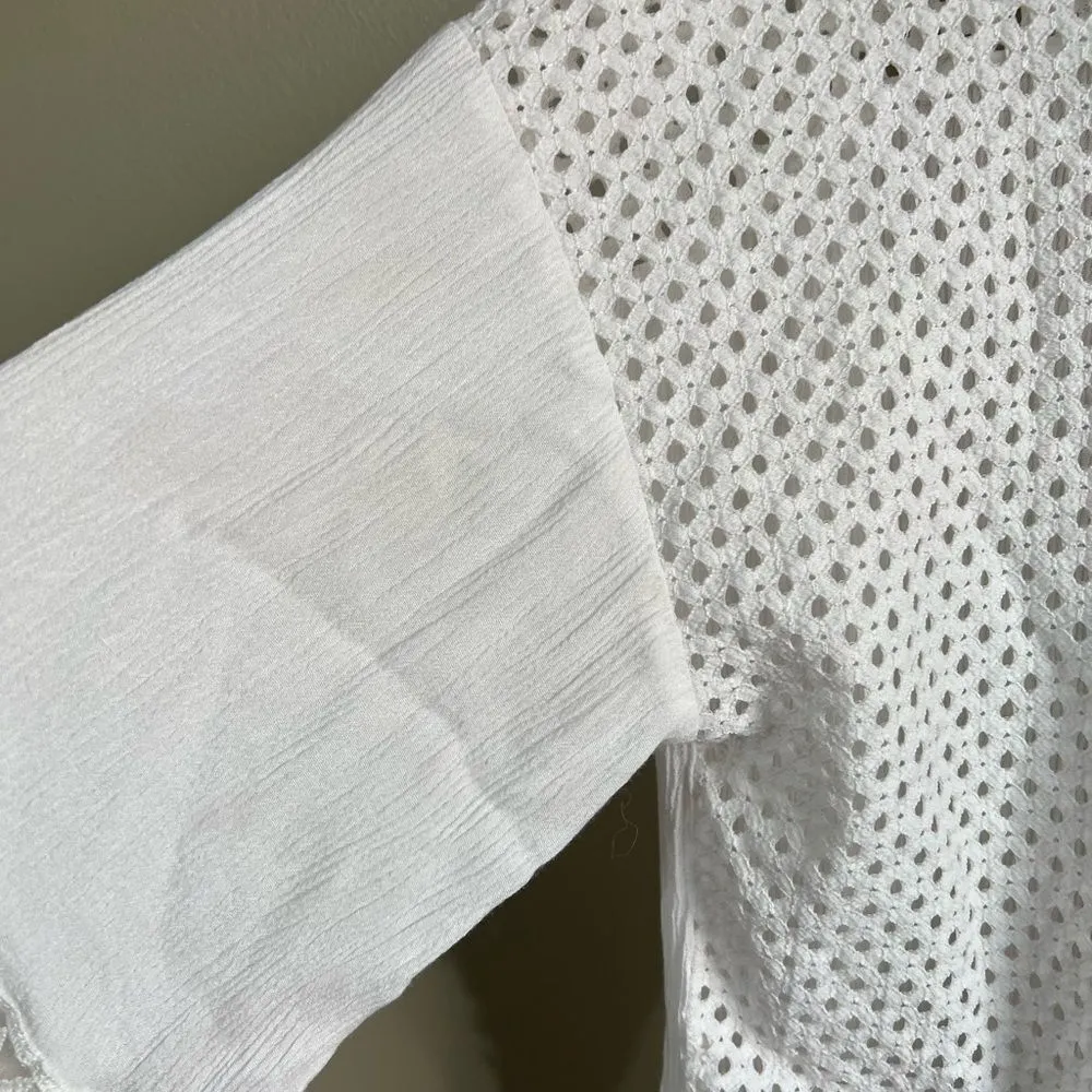 Miss me white tassle open top L - Image 5