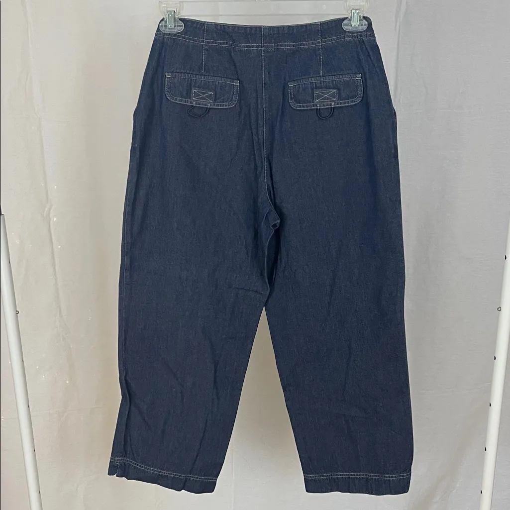 J.Jill Women's Dark Blue Jeans Size 8 - Image 2