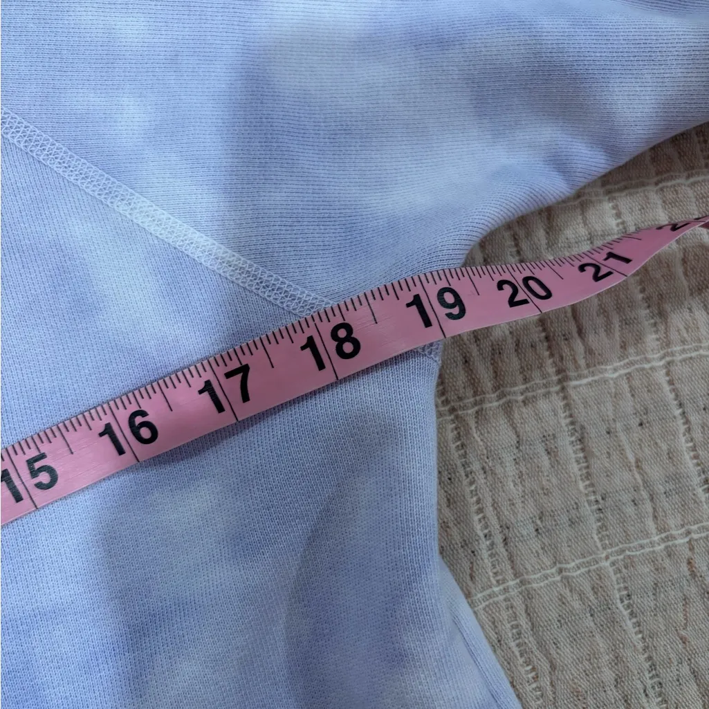 Nili Lotan Ciara Sweatshirt in Light Lavendar Tie Dye Size Medium Purple - Image 12