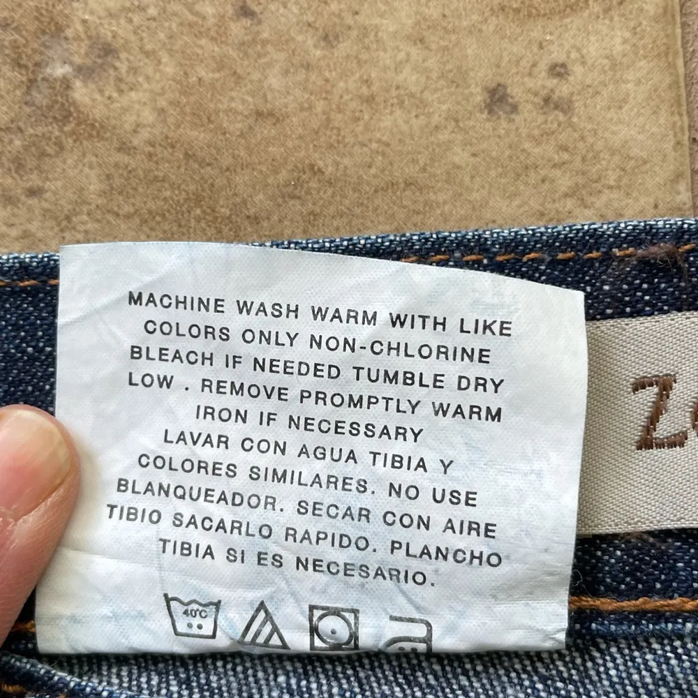 Zena 80s 90s Vintage Button Fly Blue Jeans Size 6S - Image 4