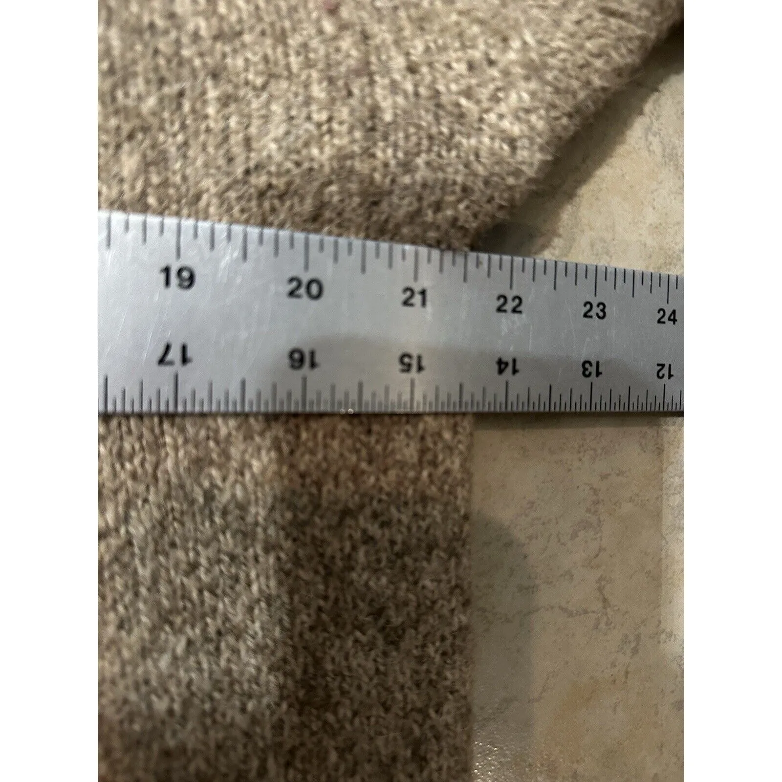 Halogen Duster Sweater Tan Alpaca Blend Open Cardigan Size Medium Classic Warm - Image 7