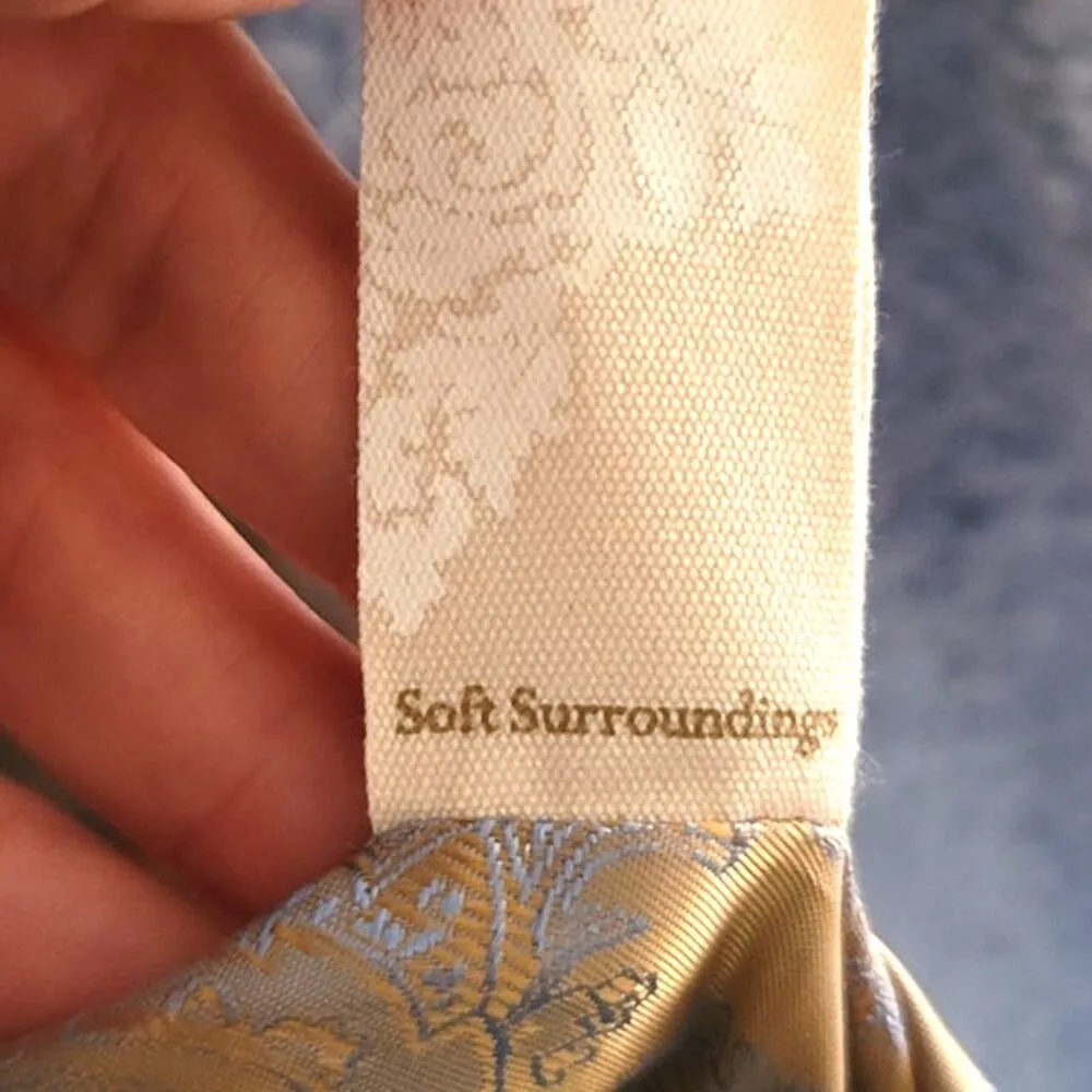 Soft Surroundings Contesse Long Sleeve Faux Sherpa Coat Carolina Blue Medium - Image 6