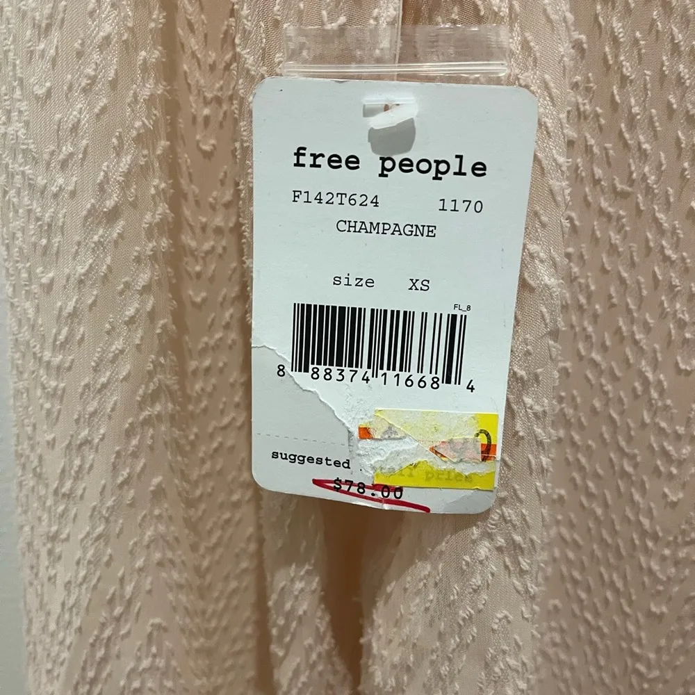 Free People blush sheer top XS - Image 5