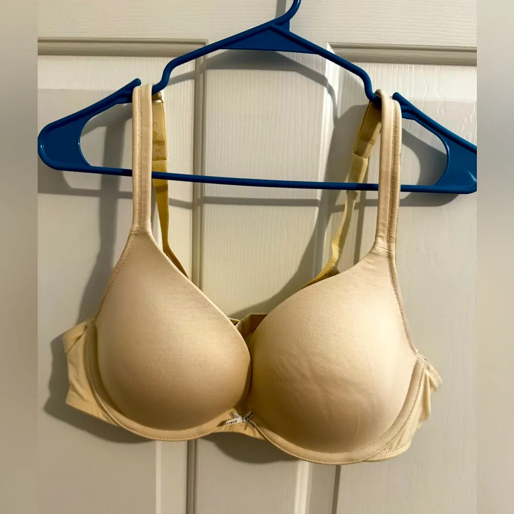 Cacique Beige Boost Plunge Push Up Underwire T-shirt Bra size 40B - Image 1