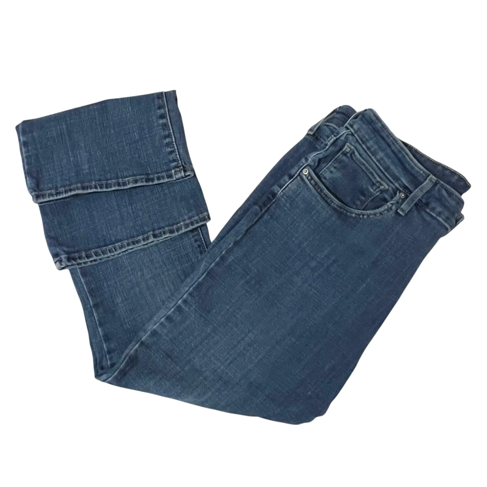 Levi's (32) 725 High Rise Bootcut Jeans - Leg Lengthening Silhouette Slim Hip - Image 5