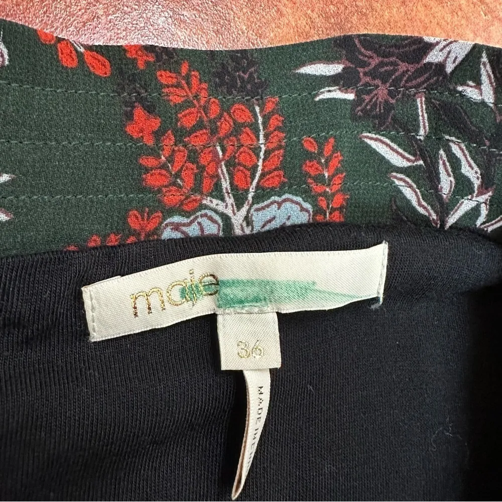 Maje Jerkita Floral-Print Crepe Mini Skirt in Imprime - Image 5