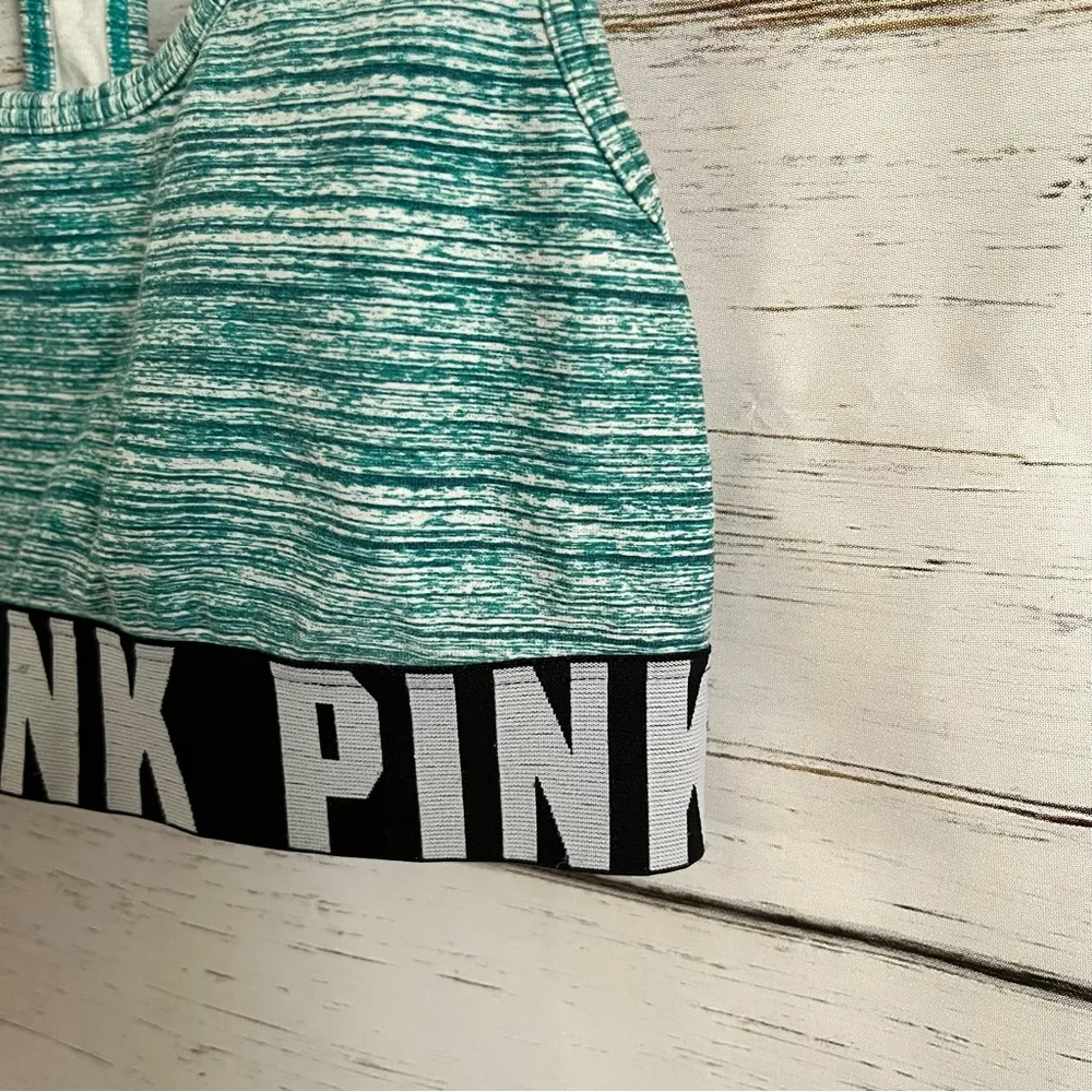 PINK teal sports bra - Image 3