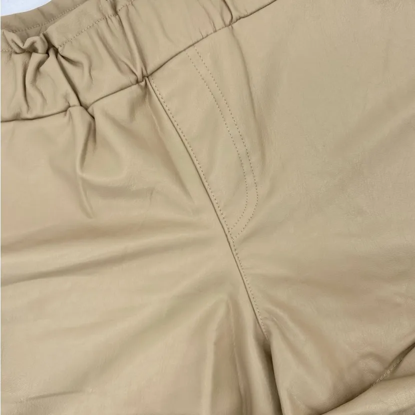 Faux leather shorts M Tan Size M - Image 2