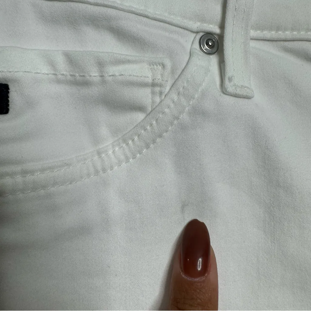 AG Adriano Goldschmied The High Rise‎ Abbey Super Skinny Ankle White Size 28 - Image 11