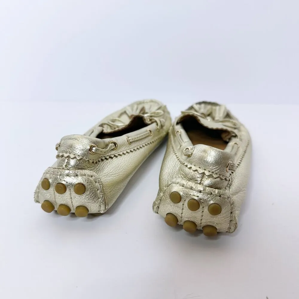 Coach Size‎ 6 Nadia Gold Metallic Tassel Driving Moccasin - Image 4