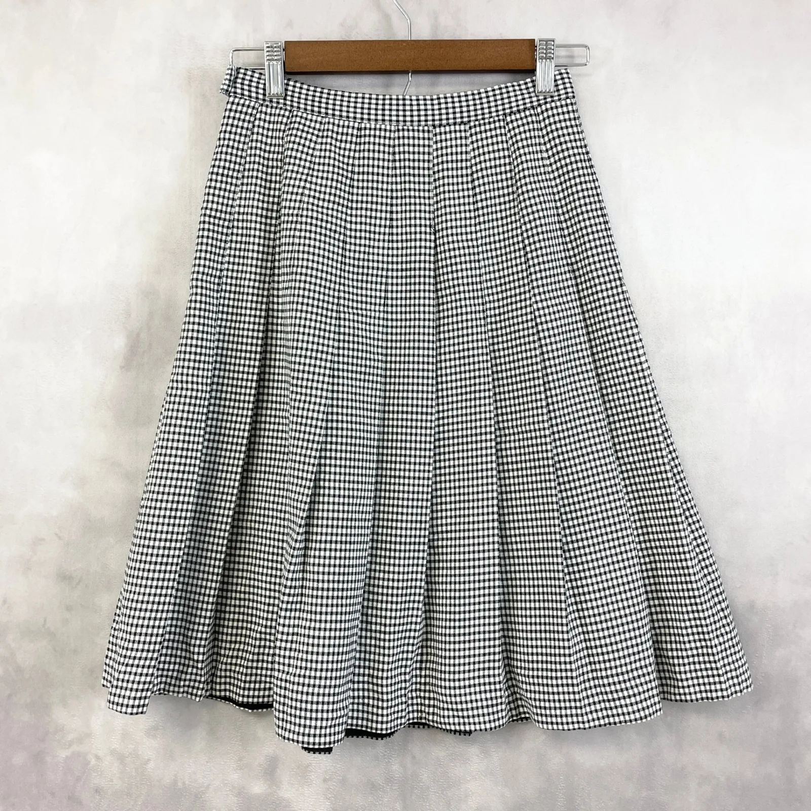 Briggs New York Womens Gingham Skirt XS/S Midi Preppy Academia Retro Old Money - Image 3