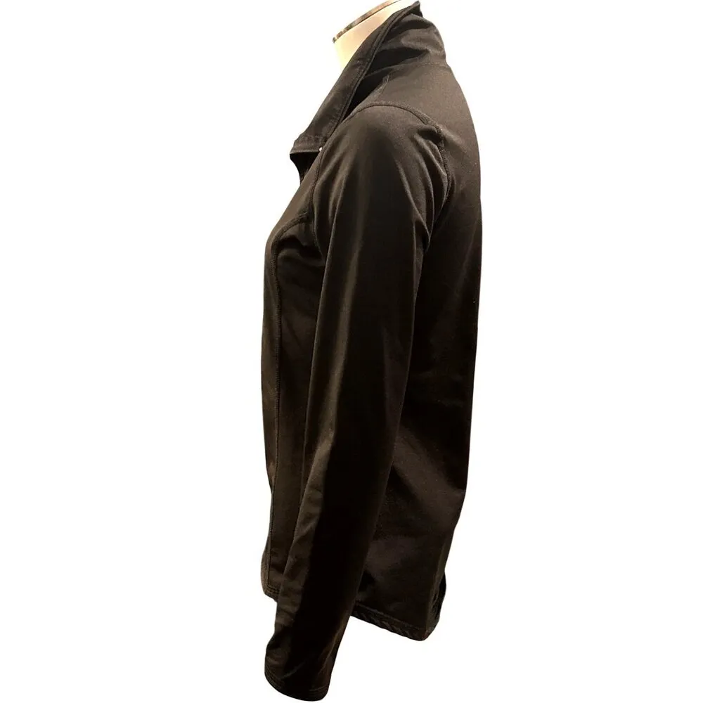 CCC Black Long Sleeve Quarter Zip Athletic Wear Pullover Jacket Size S - Image 4
