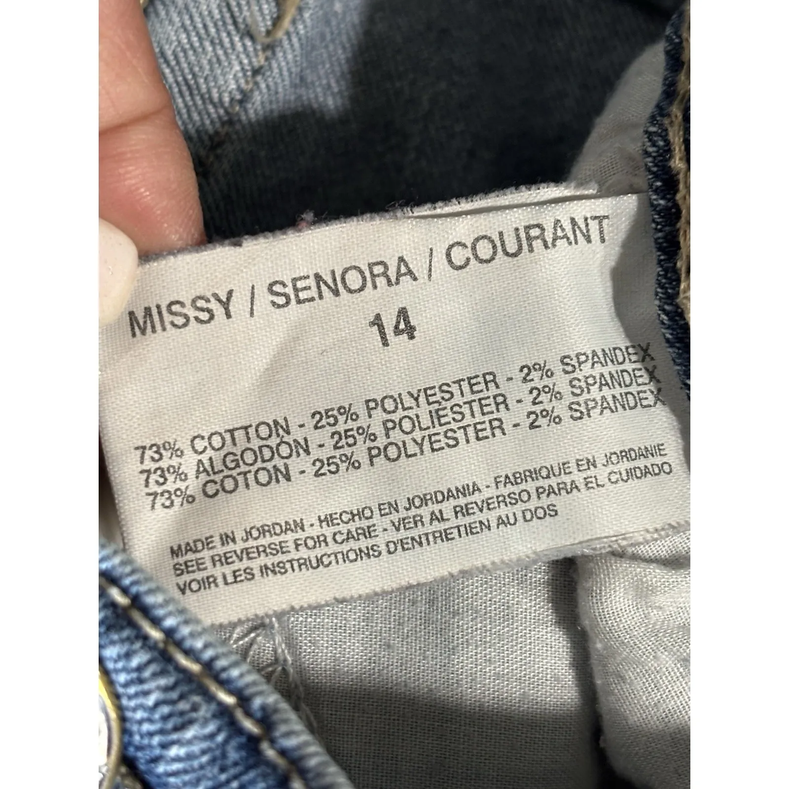 Nine West Vintage Coll.‎ Denim Capris Missy Light  Mid Rise Size 14 Wide Leg - Image 6