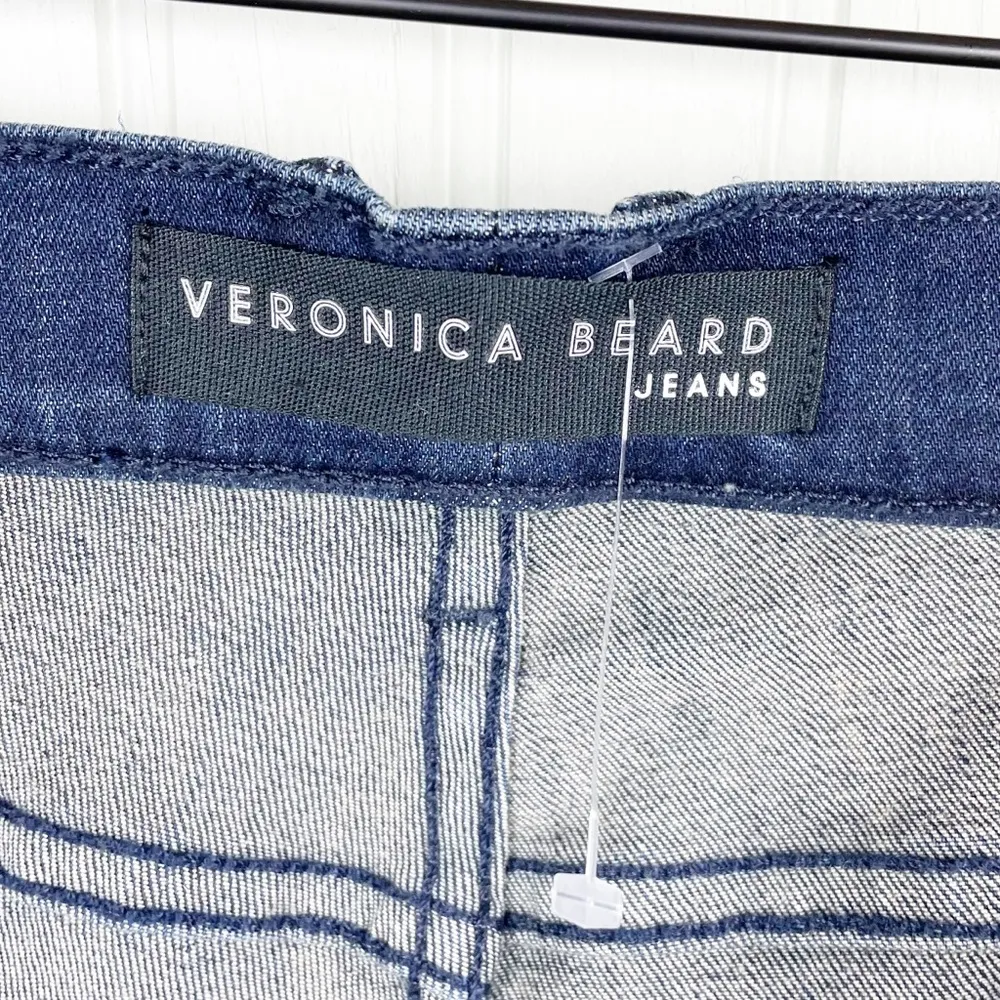 NEW Veronica Beard Jeans Carolyn Baby Boot in Midnight Red Stripe Plus Size 24 - Image 13