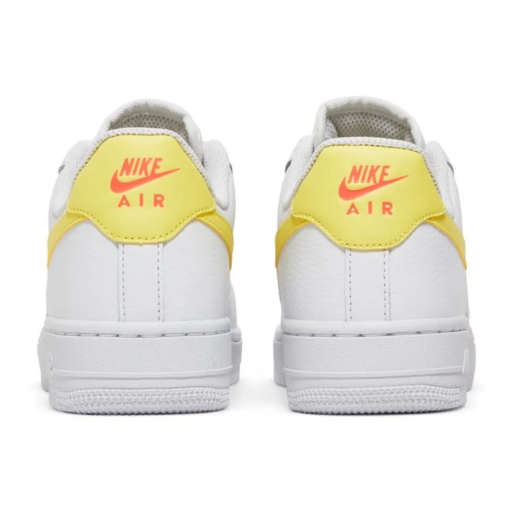Nike Women's Air Force 1 '07' White Light Citron Size 5 - Image 3